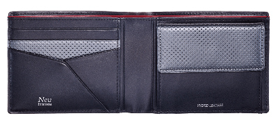 Saal（サール） Bifold wallet with coin case No.3943-09　開き