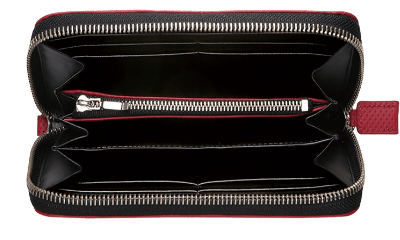 Saal(サール) Long zip-around wallet No.3940-04 開き