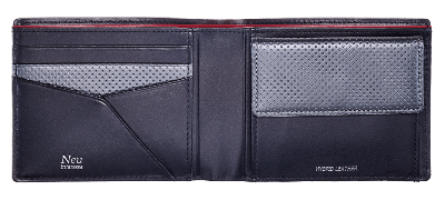 Saal(サール) Bifold wallet with coin case No.3943-09 開き